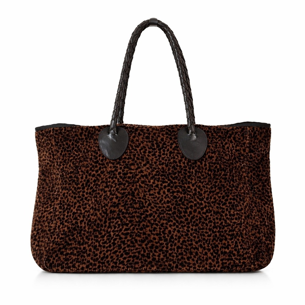 Nordic House Design Leopard Corduroy Bag Brown Maximalist Bottega Veneta vibes